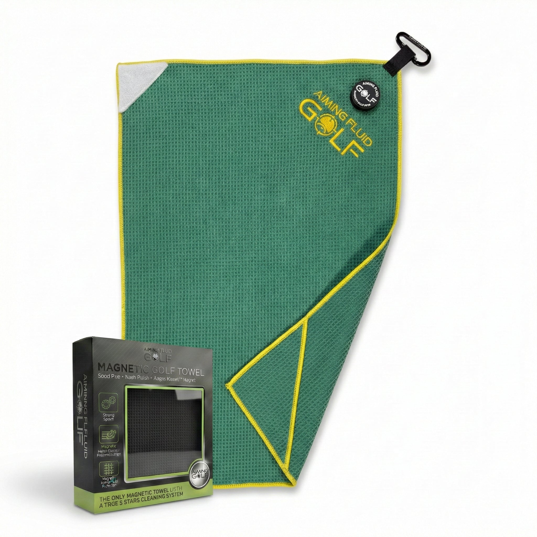 Magna-Anchor™ Magnetic Golf Towel – Stubby (16×24)