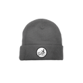 Grey Beanie w/ Script Logo