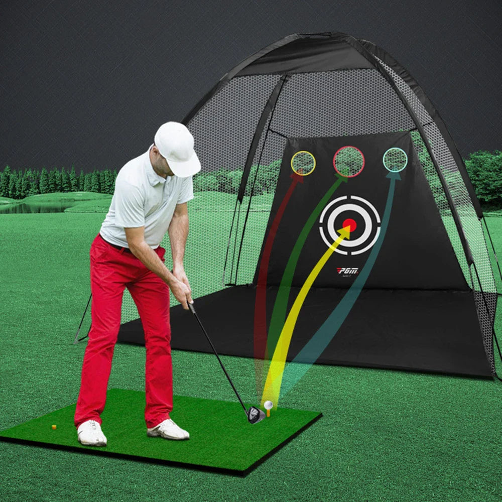 All-Weather Golf Practice Cage with Carry Bag