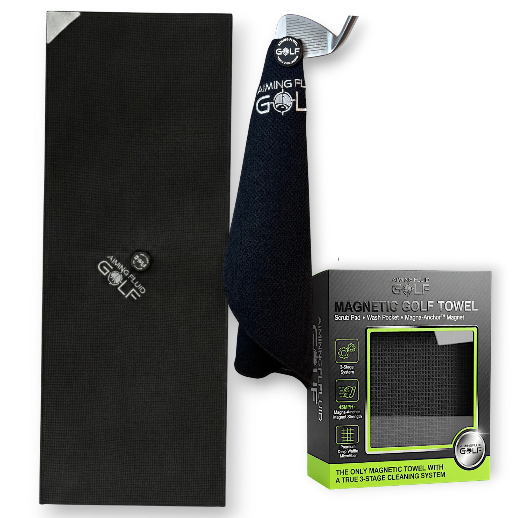 Magna-Anchor™ Magnetic Golf Towel – The 40 (16×40)
