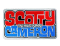 Scotty Cameron 2020 Custom Shop Hawaiian Open Font Sticker - Silver/Red/Blue 3.0" x 2.0"